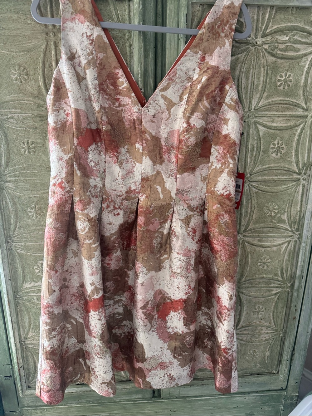 Vince Camuto  size 12 NWT Sleeveless Jacquard Fit & Flare Dress.